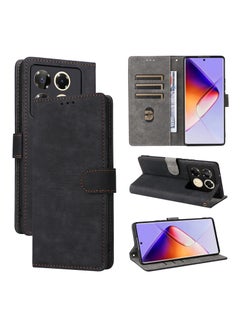 Buy Phone Case for Infinix Note 40 Pro 4G with RFID Security Protection Flip PU Leather Wallet Case with Card Holder Shockproof Protective Cover in Saudi Arabia