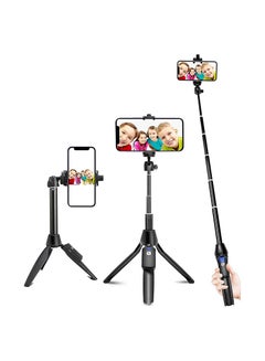 اشتري Selfie Stick, 40 inch Extendable Selfie Stick Tripod,Phone Tripod with Wireless Remote Shutter Compatible with iPhone 12 11 pro Xs Max Xr X 8Plus 7, Android في الامارات