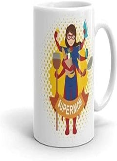 Buy Mother’s Day Mug - Super Mom Mug - Spade Printing Wecanprint_8050 in Egypt