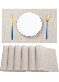 Buy Placemats for Dining Table Set of 6 Heat Resistant Place Mats in UAE