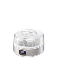 Buy TORNADO Yoghurt Maker 18 Watt 7 Glass Cups White x Stainless TYM-18 in Egypt