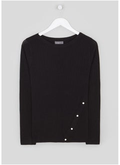 اشتري Ribbed Boat Neck Jumper في مصر