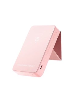 اشتري Q.mag Power 10000mah Magnetic Wireless Battery Pack With Stand Pink في مصر