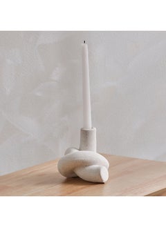 اشتري Quinn Twisted Ceramic Candle Holder 14 x 11 x 12.5 cm في الامارات