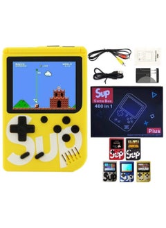 Buy 400 In 1 Game Box Console Classic Games Hand Held Gamepad Color Screen Mario Super Mario DR Mario Contra Games - YELLOW in UAE