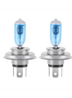 Buy LED Headlight Bulbs, Fog Light Lamp, H4 Halogen Xenon Light, 100W Halogen Headlight Bulbs  6000K Super Bright, 360 Degree Adjustable, Non-polarity Plug & Play, Pack of 4, White in UAE