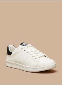 Buy Mens Solid Lace-Up Casual Sneakers in Saudi Arabia