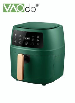 Buy Air Fryer 5L Large Capacity Fast Dehydration Smart Reservation 1350W Large Power Non-fried Air Fryer Green in UAE