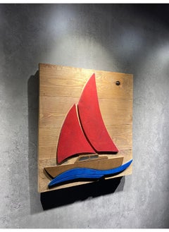 Buy Red Boat Wood Art in Egypt