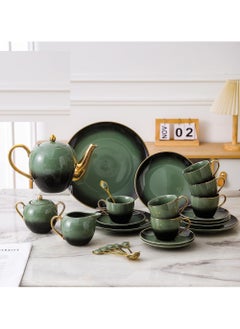 Buy La Maya Classic Tea and Tea Set, 30 Pieces, Green TS43-30-PG in Egypt