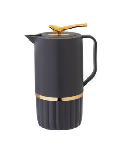 Buy Plastic Coffee & Tea Flask 1 Liter gray in Saudi Arabia