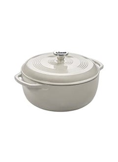 اشتري Lodge Enameled Dutch Oven 6 Qt White EC6D13 في الامارات