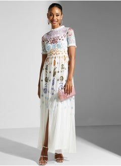 Buy Embellished Tiered Dress in Saudi Arabia