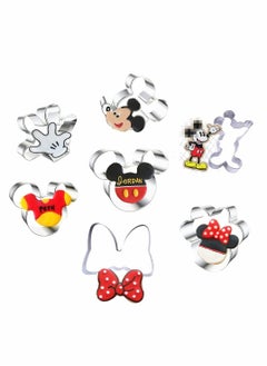 اشتري Cookie Cutters 7 Pcs Themed of Mouse Shaped Biscuit Molds for Kids Party Breakfast Mold في السعودية