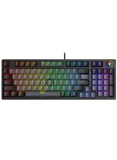 اشتري لوحة مفاتيح ميكانيكية للألعاب MK890 RGB بحجم كامل، مفتاح أزرق في مصر