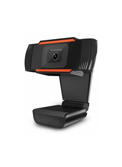 Buy HD Wide Angle Webcam With Mic Black in UAE