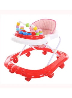 Buy Foldable Soft Cushioned Seat Baby Walker Red in Saudi Arabia
