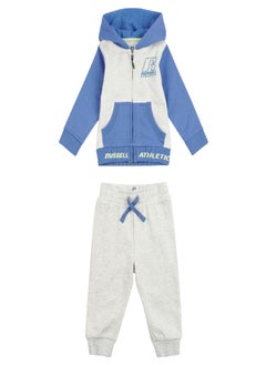 اشتري Russell Athletic Boys Colour Block Zip Hoodie and Joggers Set في السعودية