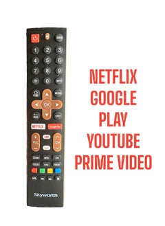 Buy TV Remote Control with Google Assistant Bluetooth Voice Command Remote Android tv with Netflix Prime Video YouTube and Google Play hot Keys Pairing Must in UAE