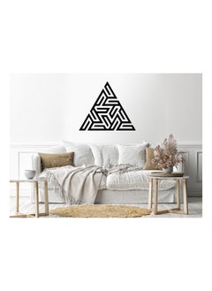 Buy Geometric pyramidal shape Sticker wall decal 60x60 Black in Egypt