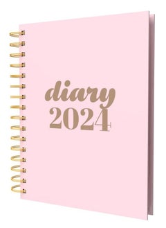 Buy Collins Scandi 2024 Diary A5 Day to Page Journal with Appointments - Recycled Paper Lifestyle Planner and Organiser for Office, Work, Personal and Home - Daily - Pink - E-PW51.50-24 in UAE