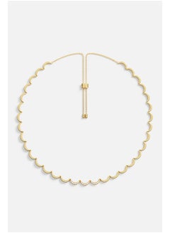 Buy APM Monaco Wavy Gold Adjustable Necklace in UAE