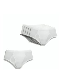 Buy 6-Piece White Cotton Men's Knickers Underwear S-M-L-XL-XXL-3XL in Saudi Arabia