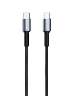اشتري Aspire CC 3A 60W Max 1M USB-C to USB-C Nylon-braided Cable في مصر
