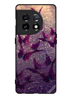 Buy Protective Case Cover For OnePlus 11 Glitter Butterflies in Saudi Arabia