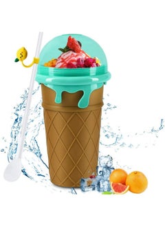 Buy Slushie Maker Cup Magic Quick Frozen Smoothies Cup, Portable Silica Freeze Mug Ice Cream Maker with Dome Lids, 500ml Coffee in UAE