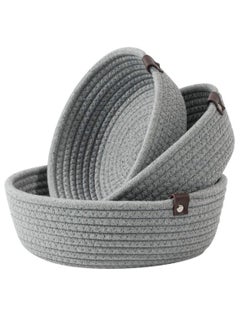 Buy Set of 4 Cotton Rope Storage Baskets in UAE