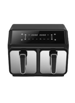 Buy AF-850A Dual Independent Pot Air Fryer, 4L + 4L Non-Stick Coating, LED Touch Control in UAE