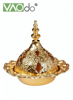 اشتري مبخرة صغيرة مطلية بالكهرباء على شكل باغودة ذهبية مبخرة في السعودية
