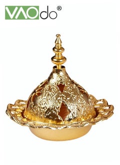 Buy Mini Incense Burner Holder Electroplated Golden Pagoda Shaped Incense Burner in Saudi Arabia