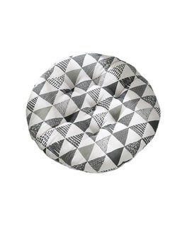 Buy Comfortable Home Office Cotton Linen Breathable Round Chair Cushion in UAE