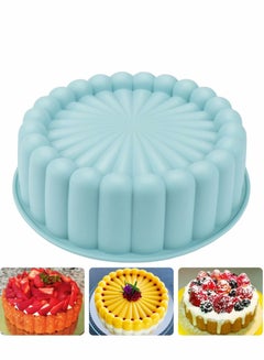 Buy Charlotte Cake Pan Silicone, 18cm Nonstick Round Molds in UAE