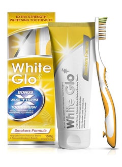 Buy White Glo Whitening Toothpaste Smokers Formula, 100 ml in Saudi Arabia