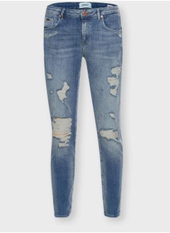 Buy Ripped Straight Jeans in UAE