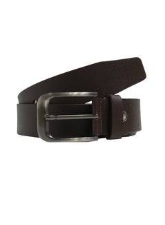 Buy GENUINE LEATHER 40MM FORMAL AND CASUAL BROWN BELT FOR MENS in UAE