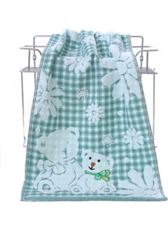 اشتري Large Pure Cotton Bath Towel Blue 20X18X9cm في السعودية