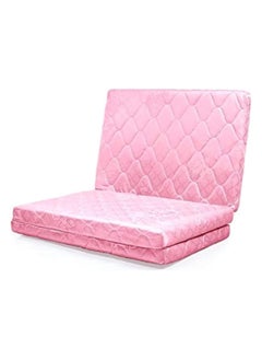 اشتري Comfy Folding Quilted Medicated Portable Mattress Pink 180x90x7 Cm في الامارات