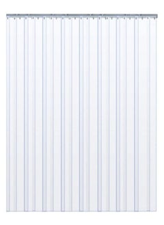 Buy 2mm PVC AC Strip Door Curtains (6 Strips) for Commercial Doorways With Hanging Stainless Steel Channel Bar, Readymade Refrigeration Grade Transparent Door Curtains (Coverage 2.7 x 1 Meter) in UAE