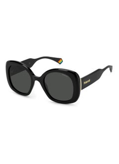 Buy Women's Polarized Square Shape Metal Sunglasses Pld 6190/S Grey 50 - Lens Size: 49.5 Mm - Black in UAE