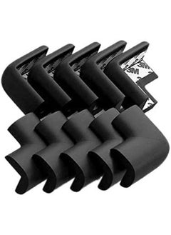 اشتري Baby Safety Corner Protector Pack of 10 Pcs Table Corner Guards  Baby Proofing Corner Guards 3M Pre Taped Corner Protectors Child Safety Edge Guards Black Pack of 10 في الامارات