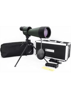 Buy Benchmark 25-125x88 Waterproof Straight Spotting Scope, Green/ Black in UAE