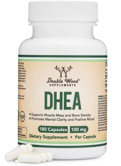 اشتري مكمل DHEA 100 ملغ للنساء والرجال 180 كبسولة - تم اختباره بواسطة طرف ثالث، تم تصنيعه في الولايات المتحدة الأمريكية القوة القصوى، كمية كافية لمدة 6 أشهر توازن الهرمونات والشيخوخة الصحية للنساء والرج في الامارات