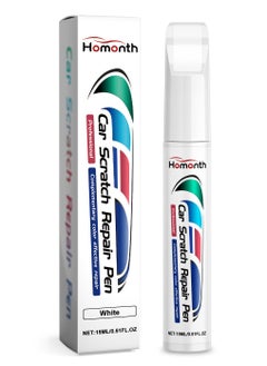 Buy Touch Up Paint for Cars, Automotive Paint, 2 in 1 Car Touch Up Paint Erase Car Scratches Pen for Vehicles, Quick & Easy to Repair Universal Car Paint (White) in Saudi Arabia