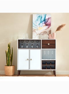 اشتري Natalia 2-Door Bar Cabinet With 3 Shelves And Drawer 35.6 x 99.2 x 97 cm في الامارات