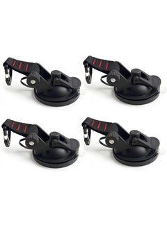 Buy 4 Pieces Duty Suction Cup Powerful Sucker with Securing S Hook Anchor Heavy Tensioner for Home Workshop for Tie Down Luggage Camping Car in UAE