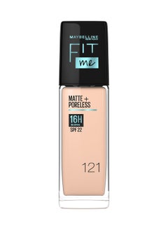 Buy Fit Me Matte & Poreless Foundation 16H Oil Control with SPF 22 - 121 in UAE